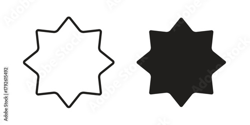 Cookie cutter icon logo design element. minimalist style icons