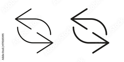 Converter icon logo design element. minimalist style icons