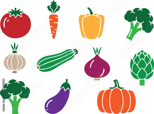 Vibrant and colorful abstract geometric composition with bold hues