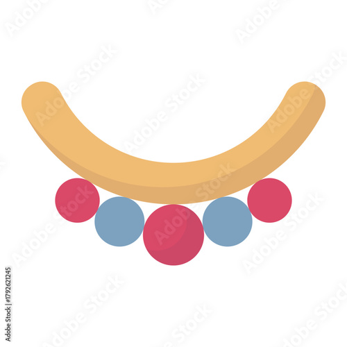 Necklace Vector Icon which can easily modify or edit