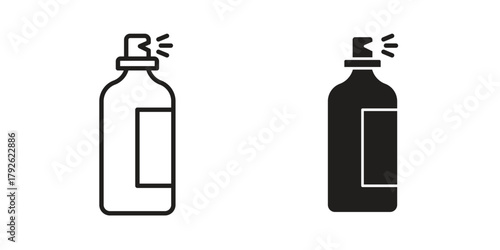 Hair spray icon logo design element. minimalist style icons