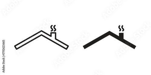 Home roof icon logo design element. minimalist style icons