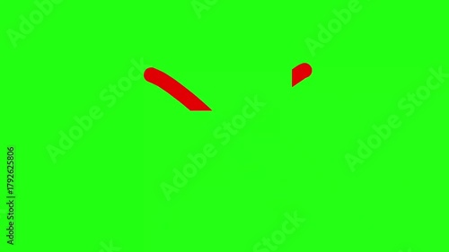 Bold red cross symbol vividly displayed against a vibrant, solid green background, perfect for marking errors or rejections with clear visual impact