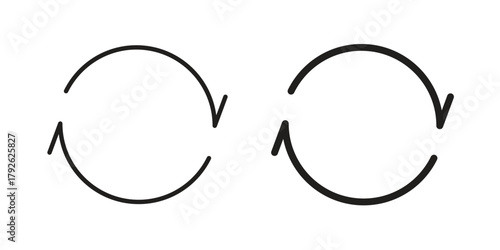 Iteration icon logo design element. minimalist style icons