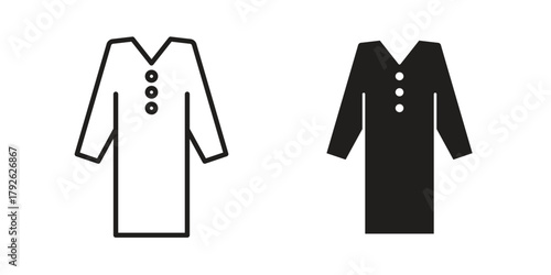 Kurta icon logo design element. minimalist style icons