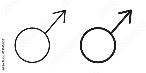 Male icon logo design element. minimalist style icons