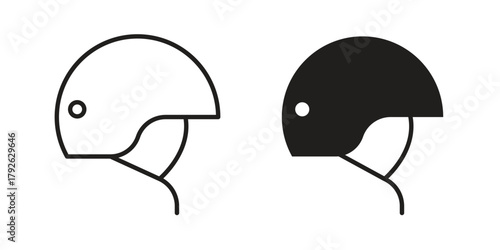 Military Helmet icon logo design element. minimalist style icons