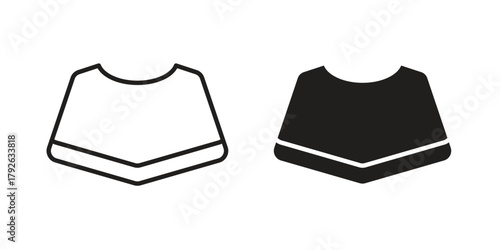 Poncho icon logo design element. minimalist style icons