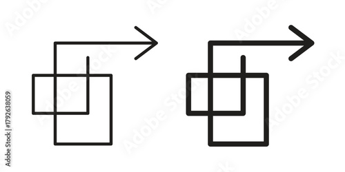 Simplify icon logo design element. minimalist style icons