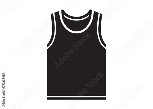 Tank shirt icon, Tank shirt silhouette vector