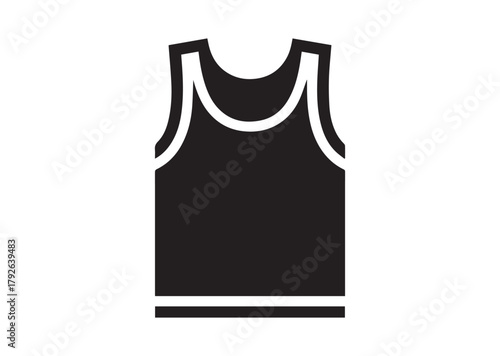 Tank shirt icon, Tank shirt silhouette vector