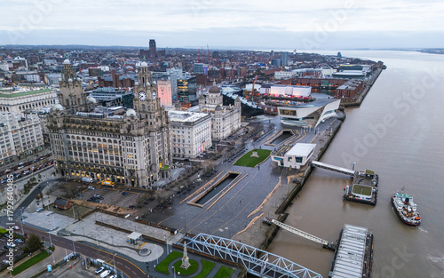 Mersey Ferry approaching Liverpool
