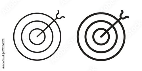 Target icon logo design element. minimalist style icons
