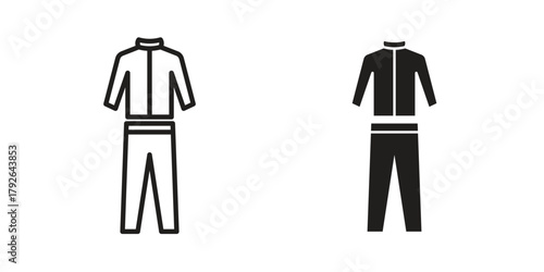 Tracksuit icon logo design element. minimalist style icons