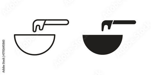 Wax icon logo design element. minimalist style icons