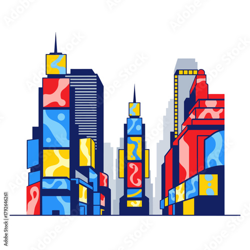 Times Square New York Vector