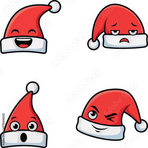Santa Hat Emojis  Fun Holiday Emotions And Reactions