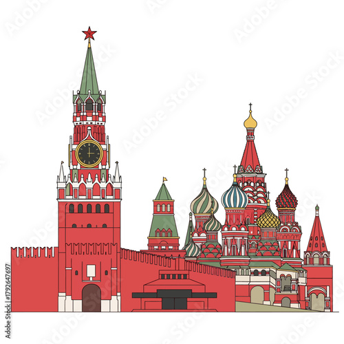 Kremlin Moscow Russia Vector