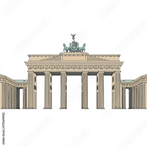 Berlin Brandenburg Gate Vector