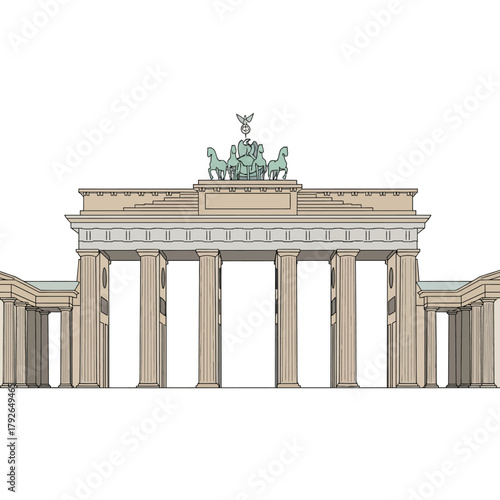 Berlin Brandenburg Gate Vector