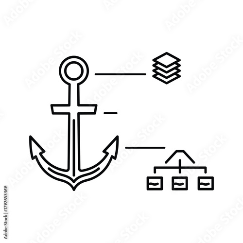 Diagram illustrating anchor, parent control, invisible controller, and null relationship