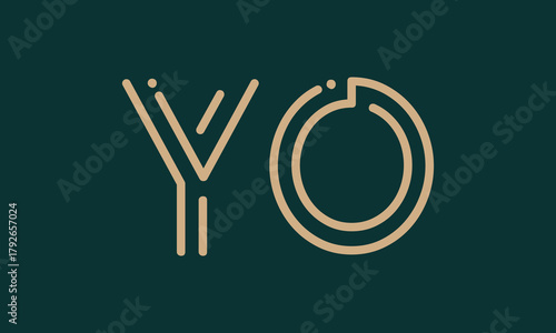 YO Y yo initial logo | initial based abstract modern minimal creative logo, vector template image. luxury logotype logo, real estate homie logo. typography logo. initials logo