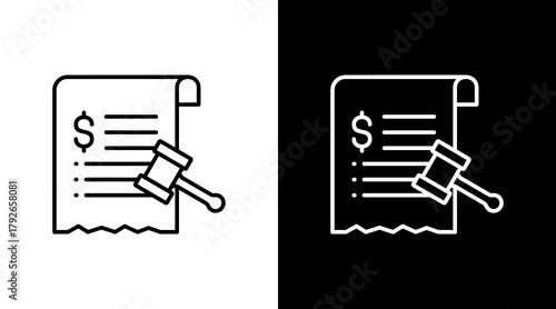 Retribution  White Icon Set Design