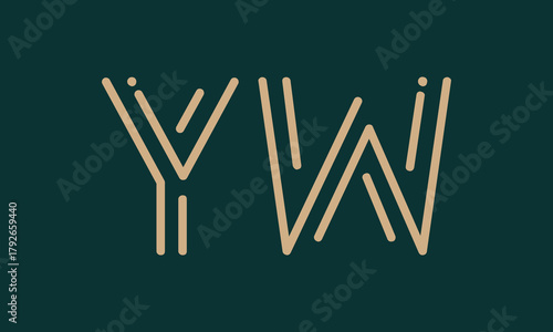 YW Y yw initial logo | initial based abstract modern minimal creative logo, vector template image. luxury logotype logo, real estate homie logo. typography logo. initials logo