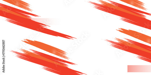 Abstract Sports Background with Orange and Red Gradient Brushstrokes and Halftone Effect