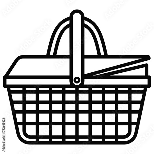 Picnic basket, a charming symbol of outdoor dining and leisurely gatherings