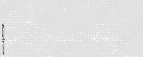 Gradient Dots Background. Grunge Pattern. Black and White Texture. Vintage Monochrome Overlay. Vector illustration