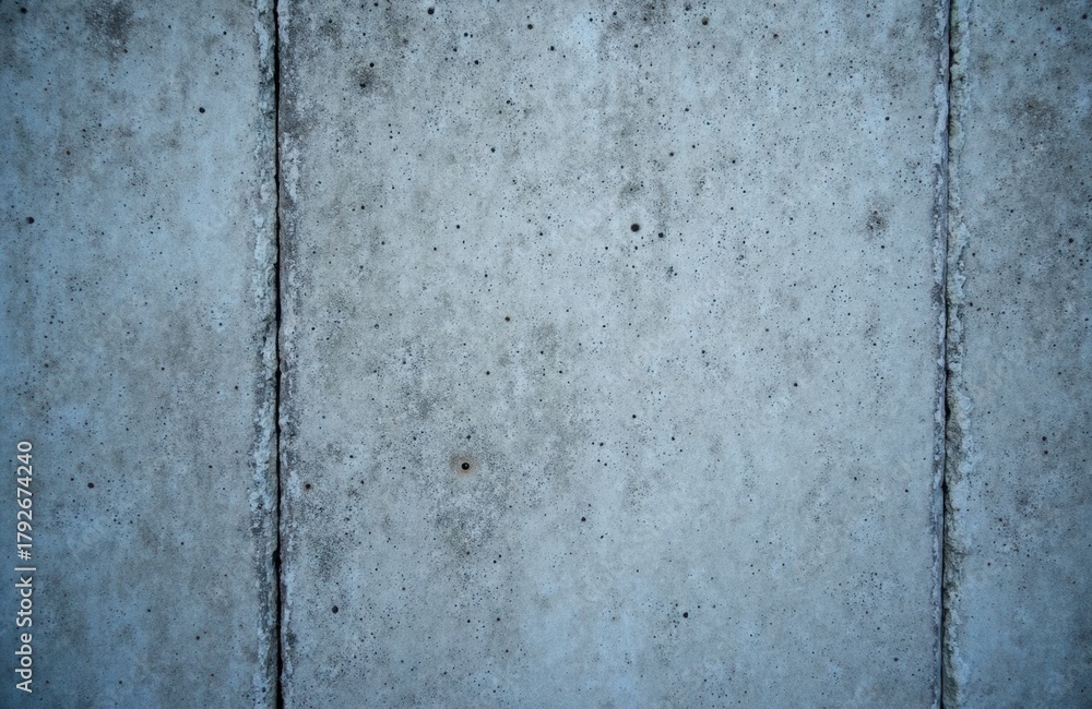 Fototapeta premium A plain concrete wall with visible vertical seams and a textured surface