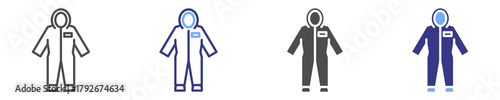 protective clothing icon set multiple style