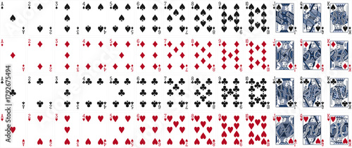 High-Quality Playing Cards Set - Camo Navy
