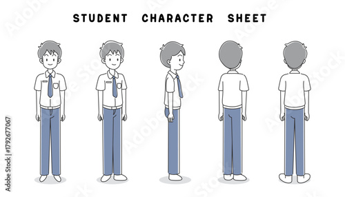 Character Sheet Student High School