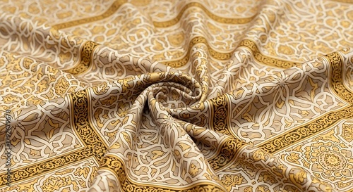 Elegant Moroccan Pattern Hijab Design