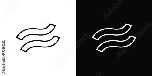 Approximately equal icons. Editable Stroke. logotype design concept