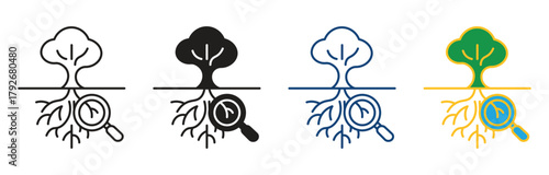 Root Cause Analysis Icon set. Root Cause Analysis Icon Multiple ,Vector Illustration.