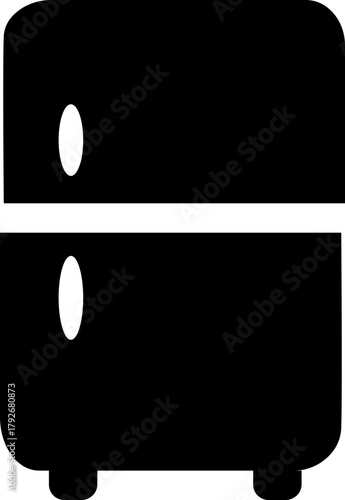 Refrigrator collection icon. Can be used for coloring books.Coloring vector basic element graphic design.Vector of a coloring of a refrigrator. refrigrator technology outline icon.