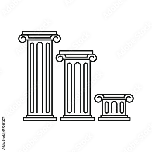 Outline icon of boxing gloves isolated on for martial arts