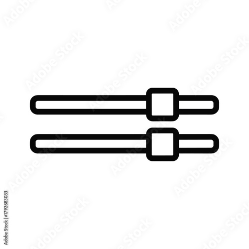 Two horizontal sliders