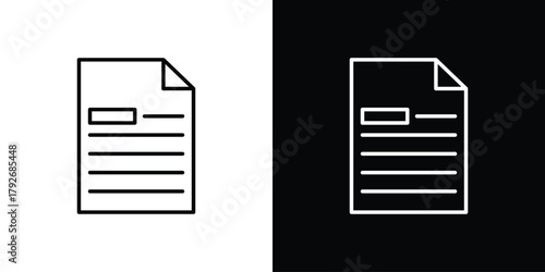 Briefing icons. Editable Stroke. logotype design concept