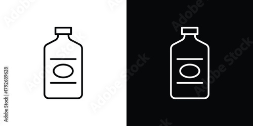 Cleaning products icons. Editable Stroke. logotype design concept