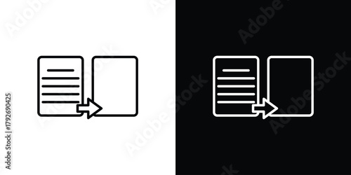 Compare icons. Editable Stroke. logotype design concept