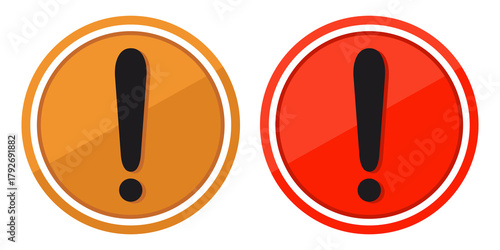 Warning sign. Exclamation mark