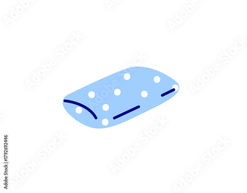 A piece of chewing gum. Hand drawn vector isolated illustration.