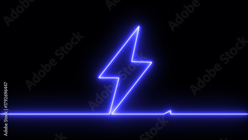 Glowing Neon Battery Charging JPEG, Neon Battery Charging Icon, Neon Battery Charge Symbol