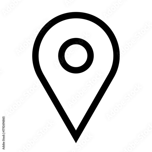 Simple Location Marker Icon　位置情報マークのシンプルアイコン