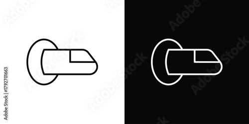Hyperloop icons. Editable Stroke. logotype design concept