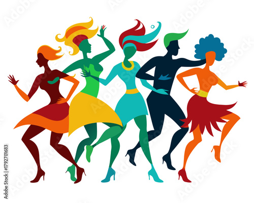 Creative Details Dancing Conga Vector Illustration | Music Instrument | Latin Percussion Design